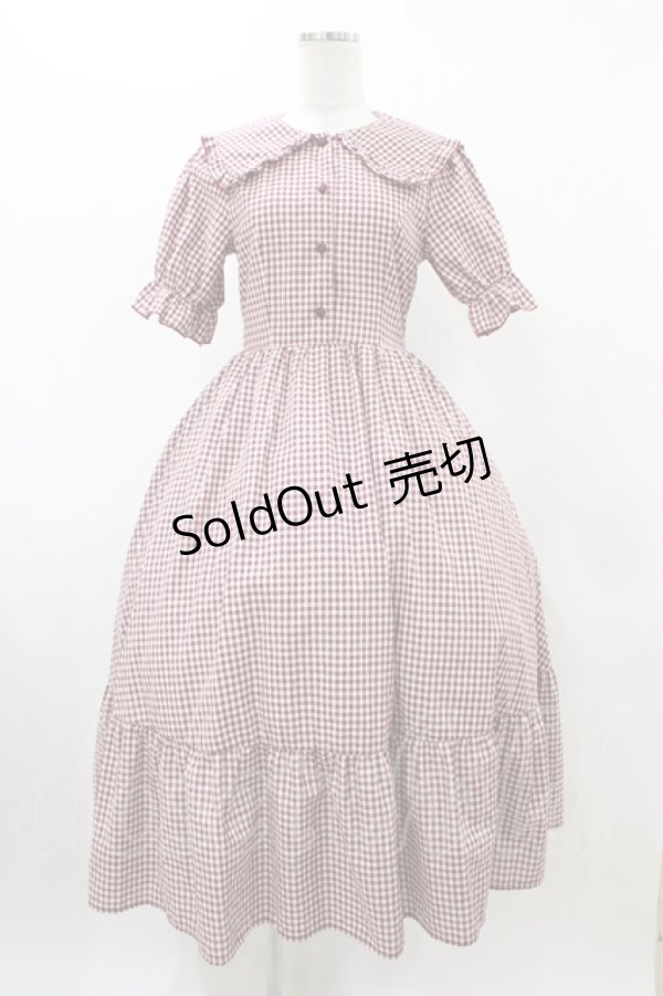 画像1: m petit by misako / AM*ギンガムCHKワンピース S レッド H-25-12-16-1037-LO-OP-NS-ZH (1)