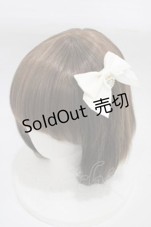 画像: Amavel / ビジューリボン2wayブローチ  ホワイト H-25-12-16-1005-CA-AC-NS-ZH