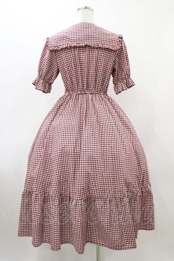 画像2: m petit by misako / AM*ギンガムCHKワンピース S レッド H-25-12-16-1037-LO-OP-NS-ZH (2)