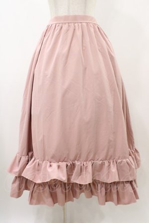 画像: FLC / MINA*ティアードスカート L ピンク H-25-12-16-1044-0-SK-NS-ZH