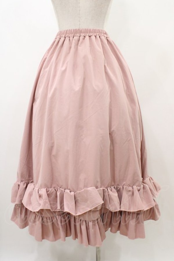 画像2: FLC / MINA*ティアードスカート L ピンク H-25-12-16-1044-0-SK-NS-ZH (2)