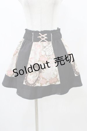 画像: Ank Rouge / 花柄スカート M ブラック H-25-12-16-1048-CA-SK-NS-ZH