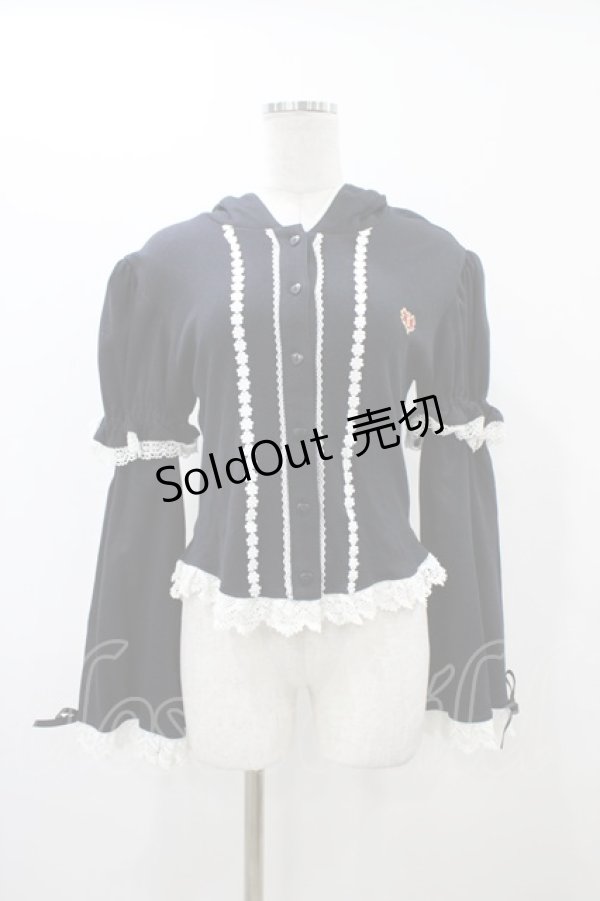 画像1: BABY,THE STARS SHINE BRIGHT / うさみみカーディガン Free ブラック H-25-12-16-1051-BA-TO-NS-ZH (1)