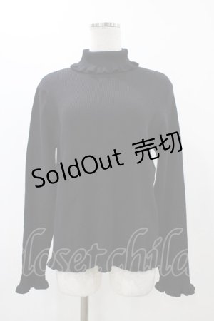 画像: m petit by misako / サンリオキャラクターズコラボ クロミ ニットプルオーバー LL ブラック H-25-12-16-1052-LO-TO-NS-ZH