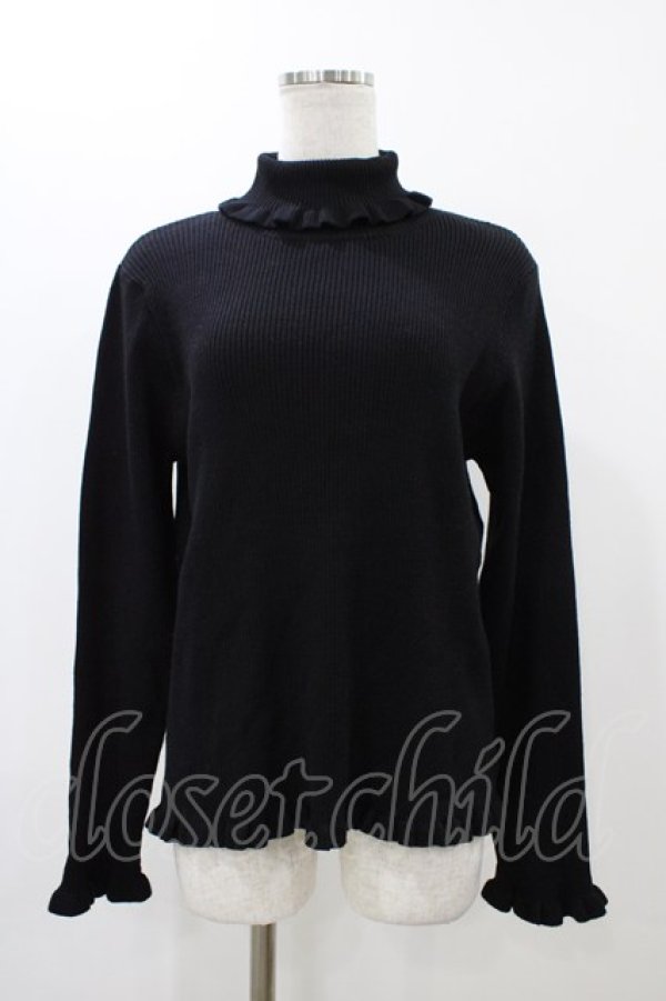 画像1: m petit by misako / サンリオキャラクターズコラボ クロミ ニットプルオーバー LL ブラック H-25-12-16-1052-LO-TO-NS-ZH (1)