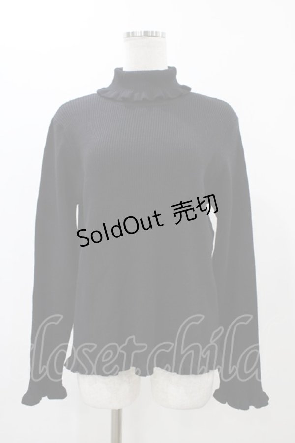 画像1: m petit by misako / サンリオキャラクターズコラボ クロミ ニットプルオーバー LL ブラック H-25-12-16-1052-LO-TO-NS-ZH (1)