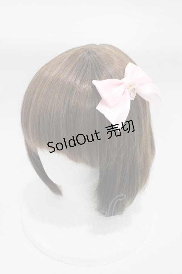 画像1: Amavel / ビジューリボン2wayブローチ  ピンク H-25-12-16-1006-CA-AC-NS-ZH (1)