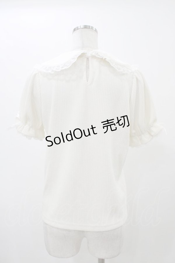 画像2: Honey Cinnamon / ハート刺繍トップス Free オフ H-25-12-16-1057-LO-TO-NS-ZH (2)