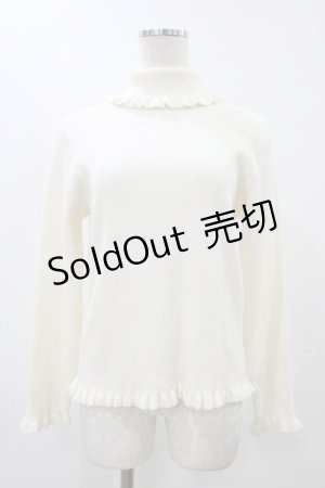 画像: m petit by misako / サンリオキャラクターズコラボ シナモロール ニットプルオーバー LL オフ H-25-12-16-1058-LO-TO-NS-ZH