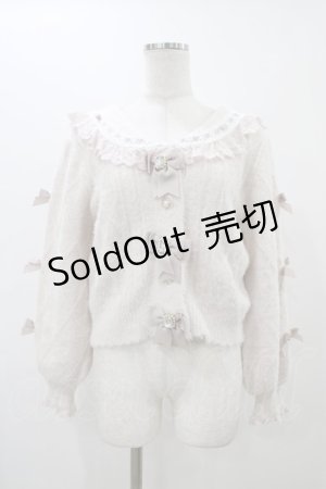 画像: LIZ LISA / リボンスリーブセーラーカーディガン Free ピンク H-25-12-16-1059-LO-TO-NS-ZH