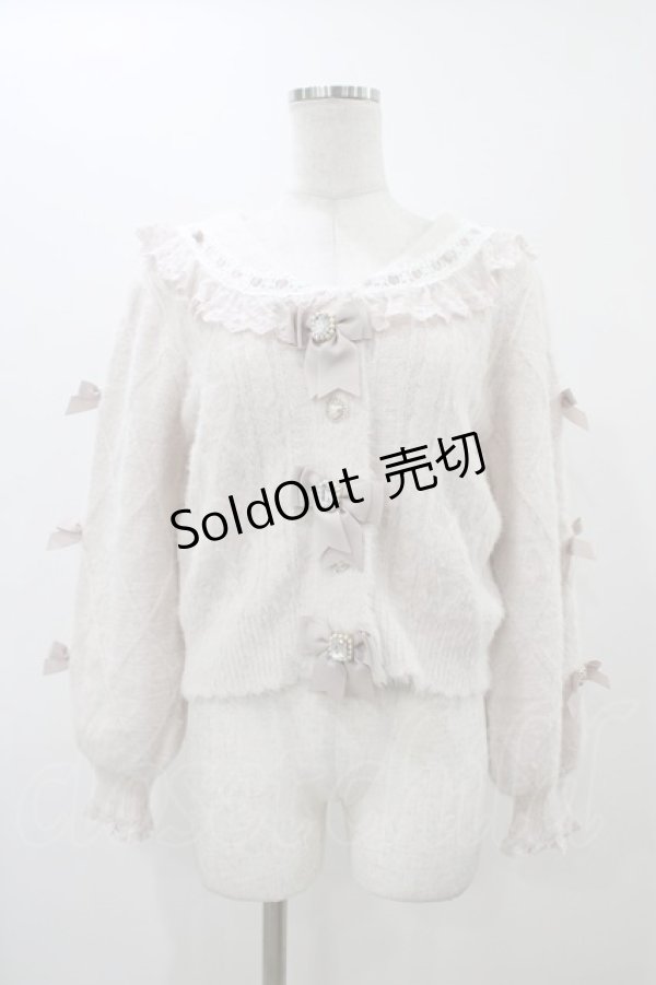 画像1: LIZ LISA / リボンスリーブセーラーカーディガン Free ピンク H-25-12-16-1059-LO-TO-NS-ZH (1)