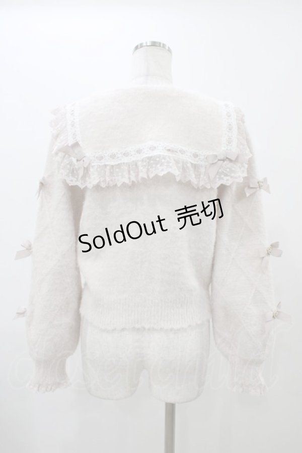 画像2: LIZ LISA / リボンスリーブセーラーカーディガン Free ピンク H-25-12-16-1059-LO-TO-NS-ZH (2)