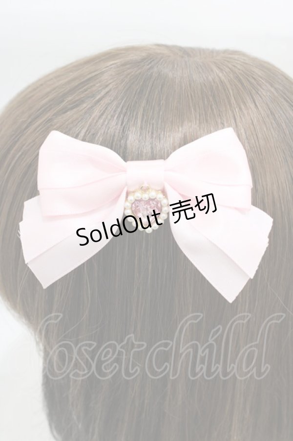 画像2: Amavel / ビジューリボン2wayブローチ  ピンク H-25-12-16-1006-CA-AC-NS-ZH (2)