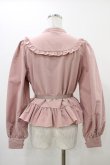 画像2: FLC / MINA*ペプラムブラウス L ピンク H-25-12-16-1060-0-BL-NS-ZH (2)