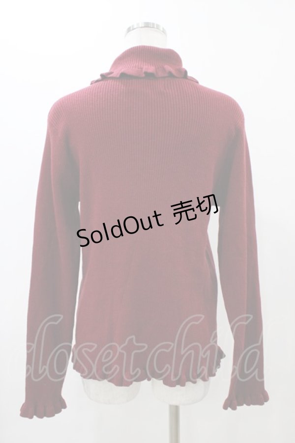 画像2: m petit by misako / サンリオキャラクターズコラボ キティ ニットプルオーバー LL ワイン H-25-12-16-1062-LO-TO-NS-ZH (2)