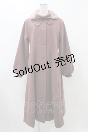 画像: m petit by misako / AM*リボンコート L ピンク H-25-12-16-1063-LO-CO-NS-ZH
