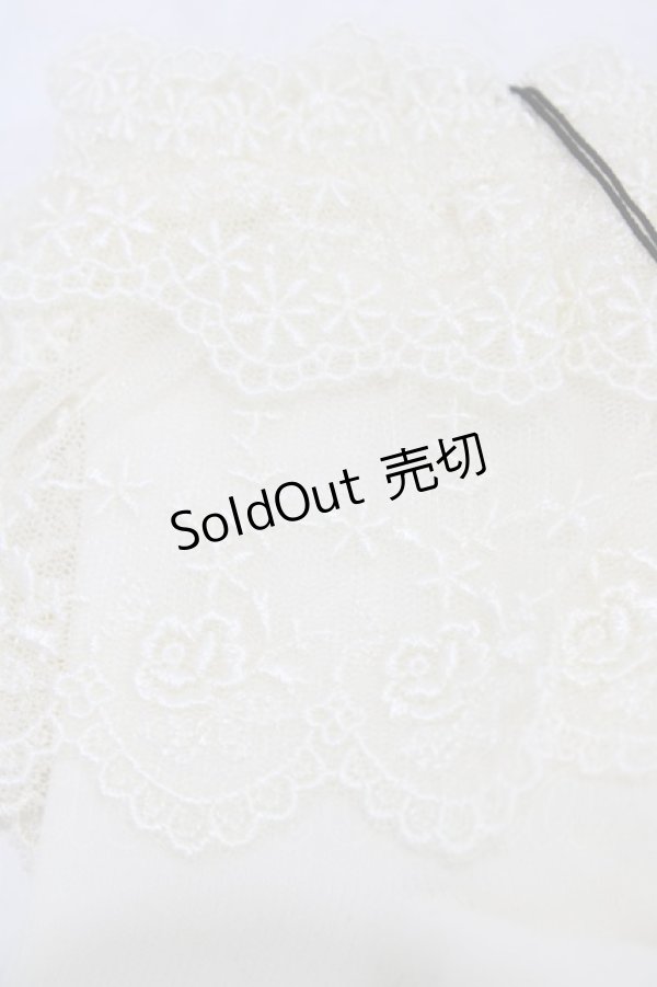 画像2: Innocent World / ダブルレースショートソックス  生成り H-25-12-16-1007-IW-ZA-NS-ZH (2)