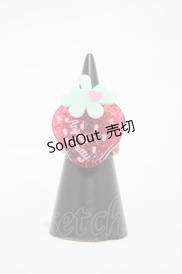 画像1: Angelic Pretty / いちごちゃんリング Free レッド H-25-12-16-1010-AP-AC-NS-ZH (1)