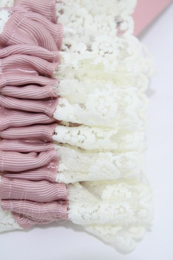 画像2: m petit by misako / AMフリル2Pシュシュ  ピンク H-25-12-16-1011-LO-ZA-NS-ZH (2)