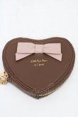 画像2: m petit by misako / サンリオキャラクターズコラボ/ハートコインケース  ブラウン H-25-12-16-1012-LO-ZA-NS-ZH (2)