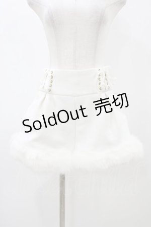 画像: LIZ LISA / 裾ファーショートパンツ Free ホワイト H-25-12-16-1019-LO-PA-NS-ZH