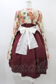 画像2: marcHenTica / 大和撫子袴風ワンピース 表記なし 生成り/ボルドー H-25-12-16-1023-LO-OP-NS-ZH (2)
