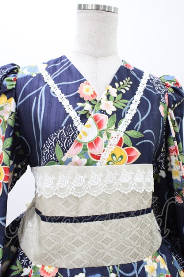 画像4: marcHenTica / 大和撫子ワンピース 表記なし ネイビー H-25-12-16-1024-LO-OP-NS-ZH (4)