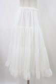 画像3: Victorian maiden / ボリュームシフォンフリルペチコートスカート Free ホワイト H-25-12-16-1027-CL-SK-NS-ZH (3)