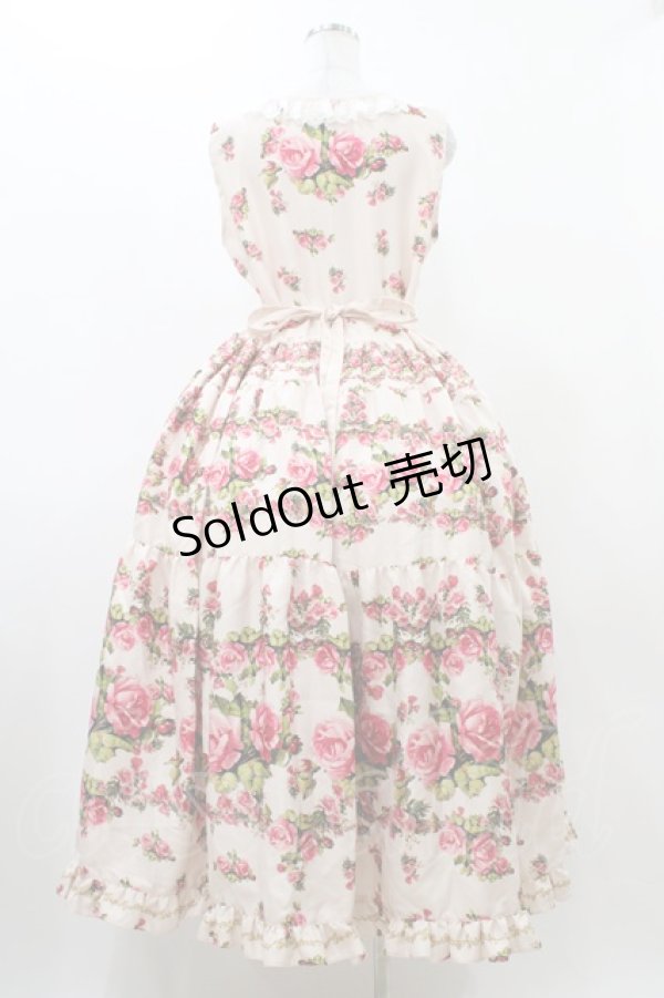 画像2: ANGELIQUE ROSA / ローズプリントジャンパースカート Free ピンク H-25-12-16-1030-LO-OP-NS-ZH (2)