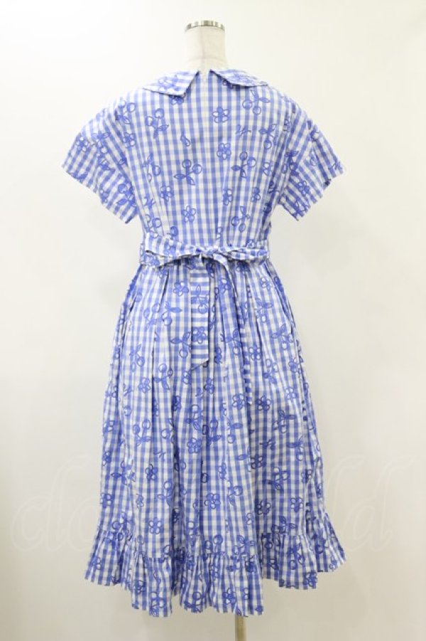 画像2: Jane Marple / Picnic cloth joyfulドレス  ブルー H-25-12-17-039-JM-OP-KB-ZH (2)