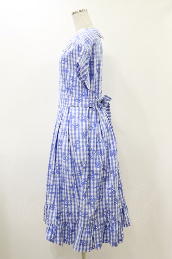 画像3: Jane Marple / Picnic cloth joyfulドレス  ブルー H-25-12-17-039-JM-OP-KB-ZH (3)