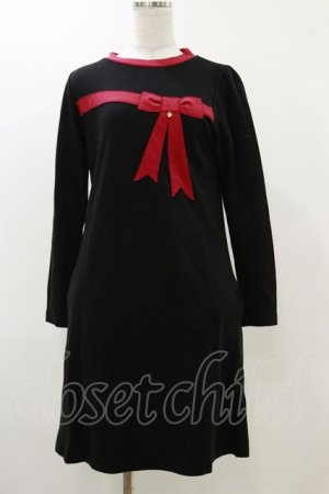 画像: MILK / Side ribbonワンピース  ブラック×レッドリボン H-25-12-17-043-ML-OP-KB-ZH