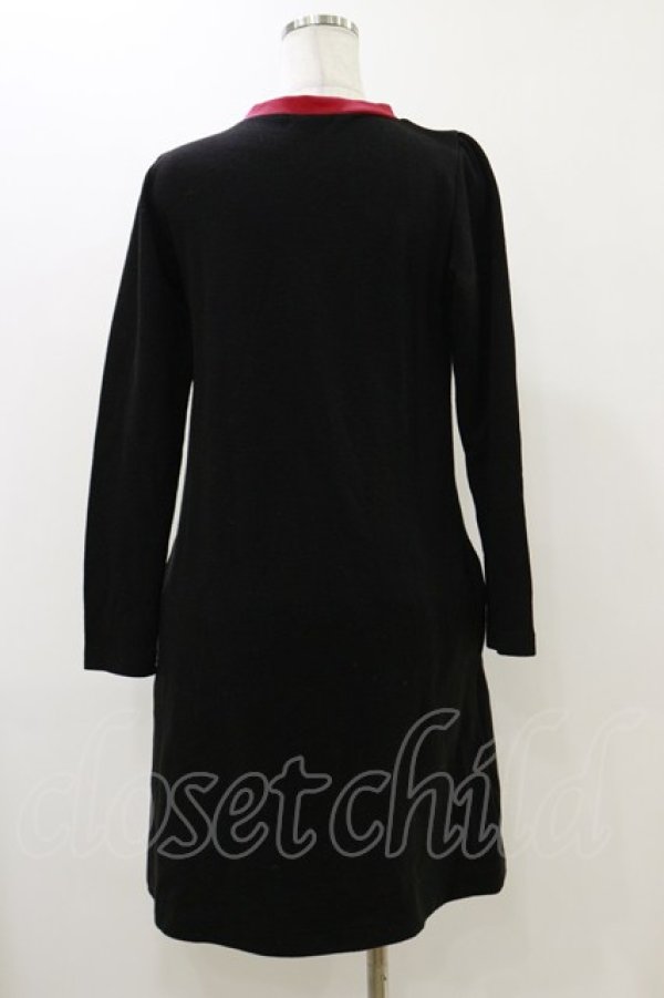 画像2: MILK / Side ribbonワンピース  ブラック×レッドリボン H-25-12-17-043-ML-OP-KB-ZH (2)