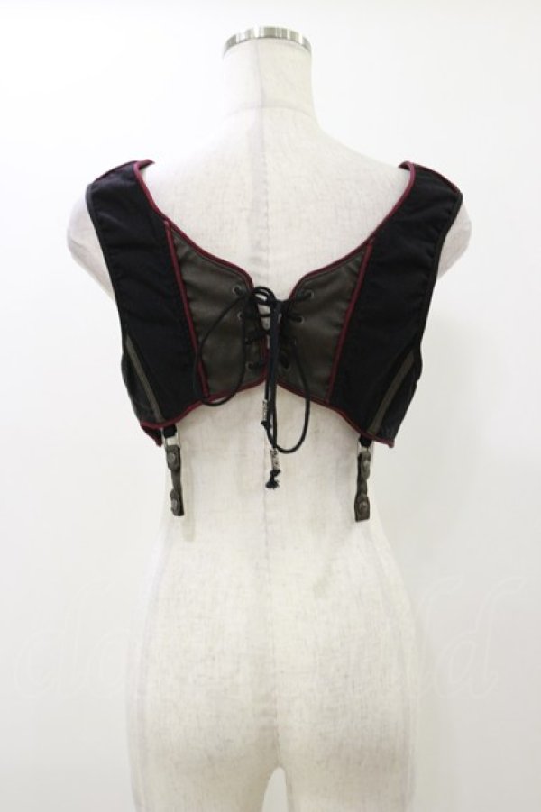 画像2: Rozen Kavalier / 刺繍ショートベスト  黒 H-25-12-17-045-OO-TO-KB-ZH (2)