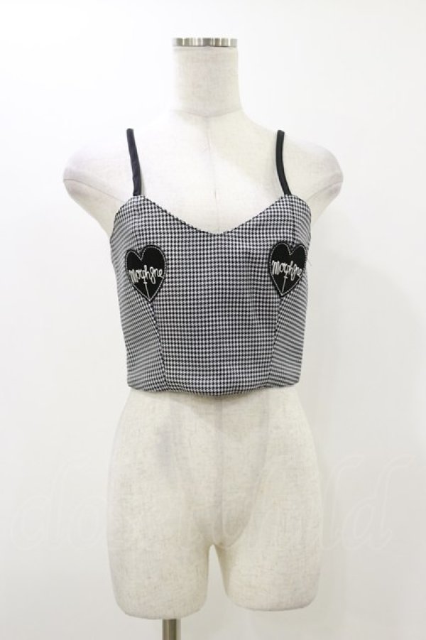 画像1: MORPH8NE / OFF CAMI CROP  ブラック H-25-12-17-046-PU-TO-KB-ZH (1)