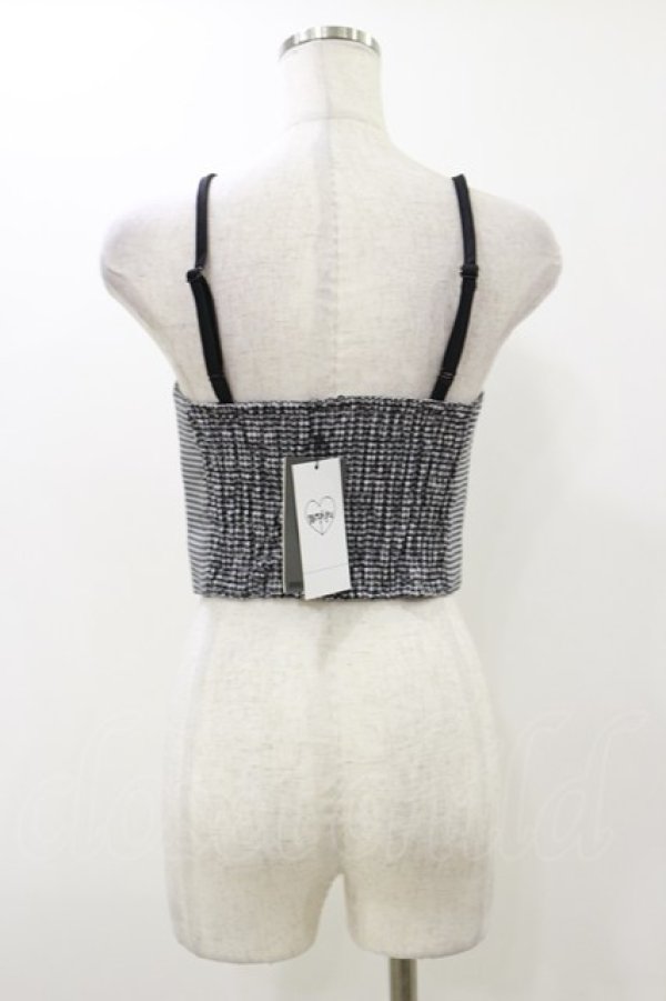 画像2: MORPH8NE / OFF CAMI CROP  ブラック H-25-12-17-046-PU-TO-KB-ZH (2)