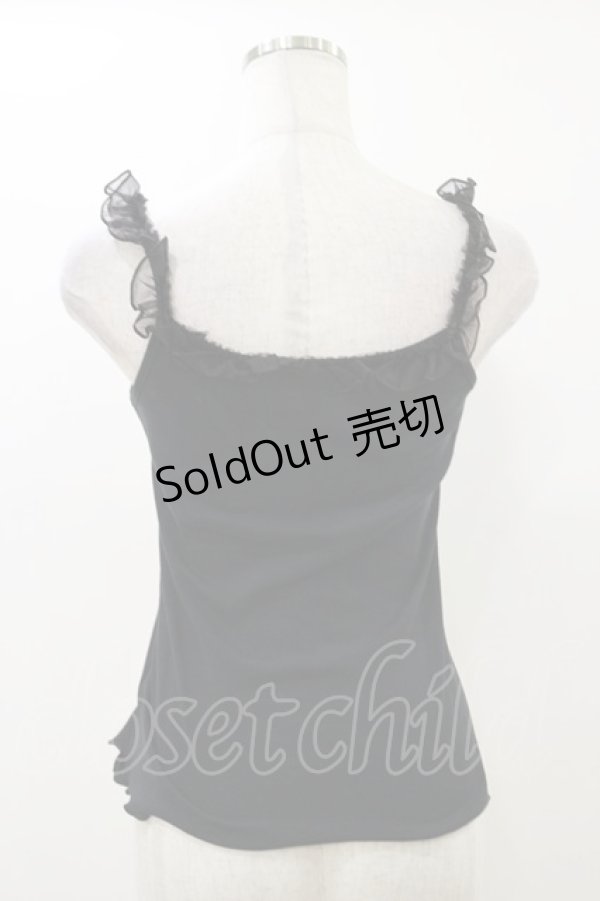 画像2: h.naoto Blood / プリントキャミソール  ブラック H-25-12-17-047-HN-TO-KB-ZH (2)