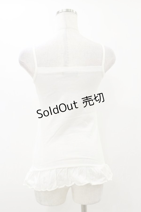 画像2: PEACE NOW / プリントキャミソール  白 H-25-12-17-048-PU-TO-KB-ZH (2)