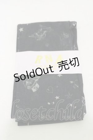 画像: RNA / プリントタイツ  ブラック H-25-12-17-008-PU-ZA-KB-ZH