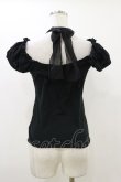 画像2: BPN / ホルターリボンパフカットソー  黒×紫 H-25-12-17-052-GO-TO-KB-ZH (2)