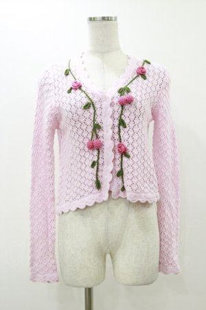画像: MILK / チェリーガーランドカーデ  ベビーピンク H-25-12-17-056-ML-TO-KB-ZH