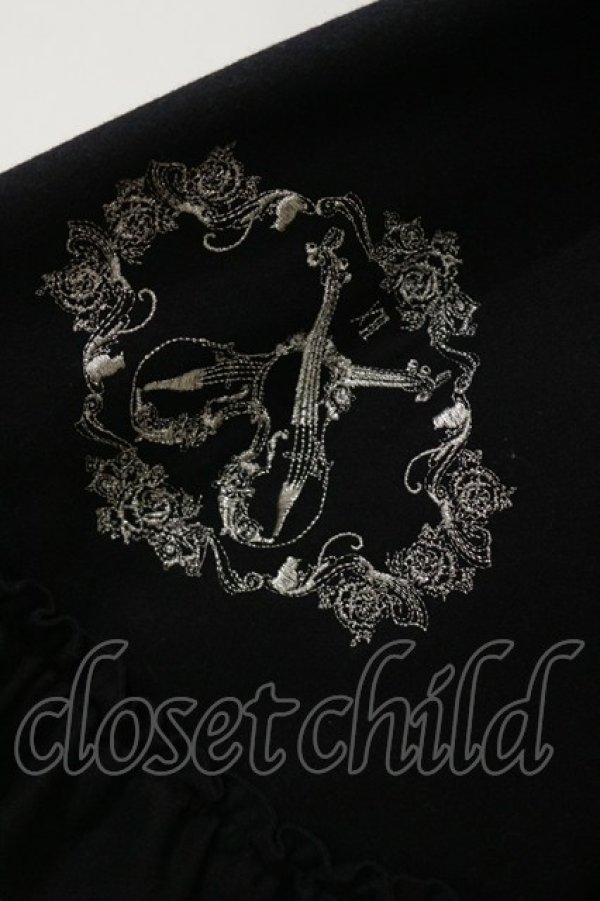 画像4: FRILL / 刺繍ダブルボタンコート  ブラック H-25-12-17-057-HN-CO-KB-ZH (4)