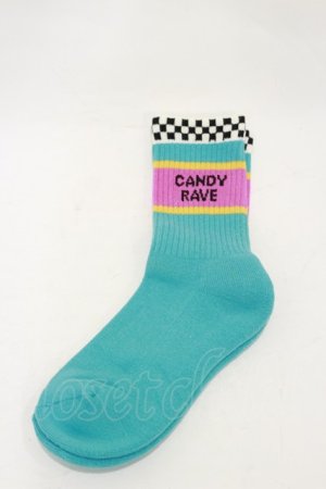 画像: Candy Stripper / RIB SOCKS  ブルー H-25-12-17-011-PU-ZA-KB-ZH