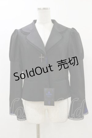 画像: Moi-meme-Moitie / 十字架ボタン比翼ジャケット 9号 ブラック H-25-12-17-059-MO-JA-KB-ZH