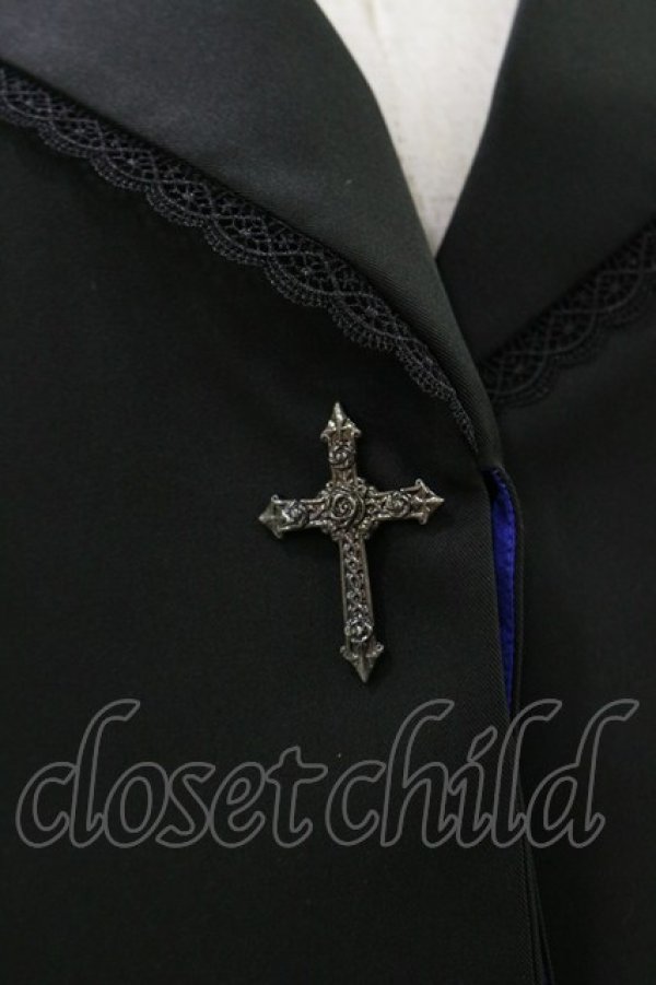 画像4: Moi-meme-Moitie / 十字架ボタン比翼ジャケット 9号 ブラック H-25-12-17-059-MO-JA-KB-ZH (4)