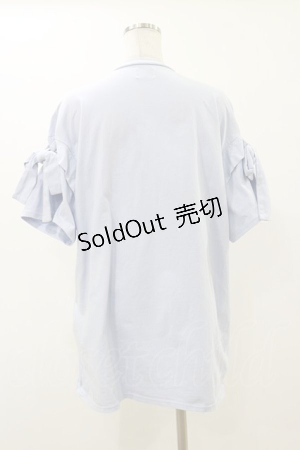 画像2: merry jenny / ピンタックBig Tee  サックス H-25-12-17-060-LO-TO-KB-ZT363 (2)