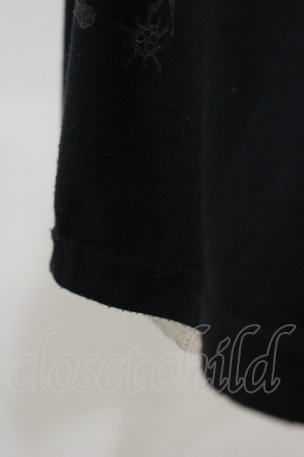 画像3: gouk / 裾プリントフレアカットソー  ブラック H-25-12-17-063-GO-TO-KB-ZH (3)