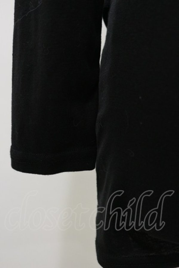 画像3: gouk / 和柄切替アシメタックカットソー  ブラック H-25-12-17-064-GO-TO-KB-ZH (3)