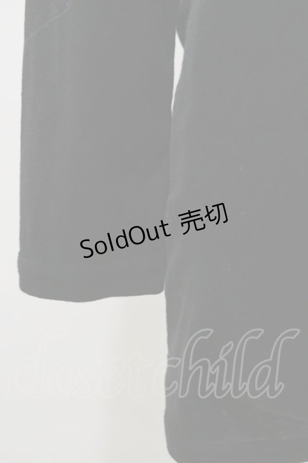 画像3: gouk / 和柄切替アシメタックカットソー  ブラック H-25-12-17-064-GO-TO-KB-ZH (3)