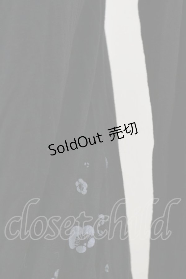 画像3: gouk / 和柄切替Vネックカットソー  ブラック H-25-12-17-065-GO-TO-KB-ZH (3)